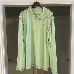 Orvis Mint Green Hooded Long Sleeve Performance Top